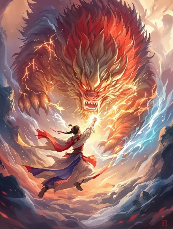 翠渊御灵师封面背景图 - 红果短剧