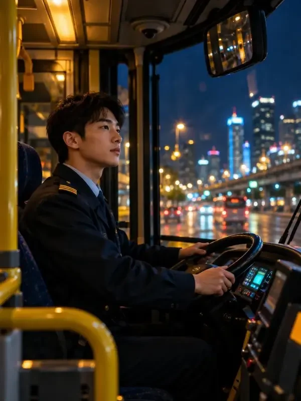 夜班公交的绿灯封面